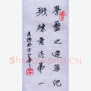 任定红 硬笔行书 人生格言