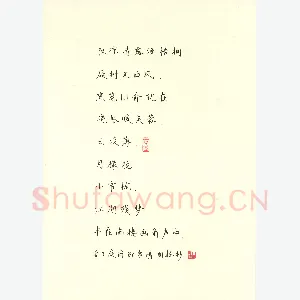 冯国栋 硬笔楷书 王庭钧诉衷情