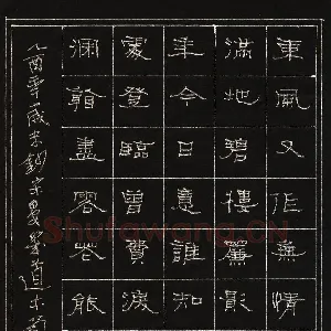 陈清云 硬笔隶书 宋词一首