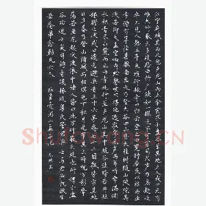 刘志明 硬笔楷书 梅曾亮游小盘谷记