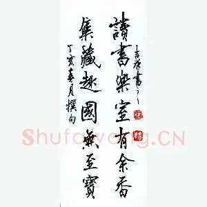 张吉祥 硬笔行书 集藏诗书联