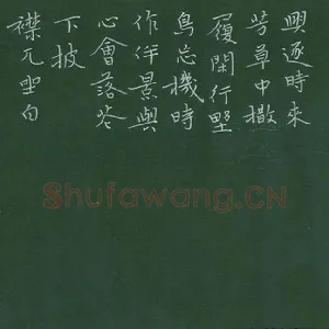 陈清云 硬笔楷书 菜根谭一则