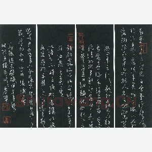 麦荣 硬笔草书 节录后赤壁赋
