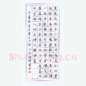 王剑锋 钢笔楷书 辛疾弃词青玉案元夕