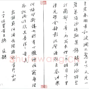 李怡恰 硬笔行书 节录岳阳楼记