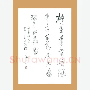 梁能伟 硬笔草书 胡寅诗一首