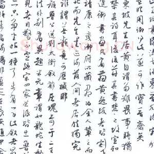 余中元 硬笔行书 董其晶画禅室随笔