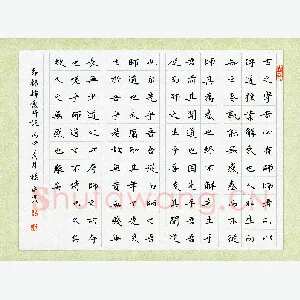 杨连双 硬笔楷书 节录韩愈师说