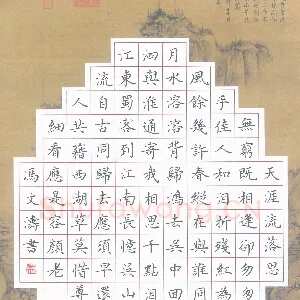 冯文涛 硬笔楷书 苏轼词二首