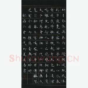 姜浩 硬笔楷书 诗二首