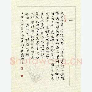 张丽娜 硬笔楷书 周邦彦词一首