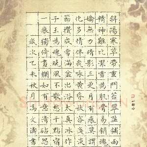 冯文涛 硬笔楷书 红楼梦诗二首