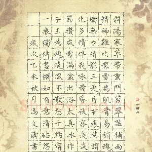 冯文涛 硬笔楷书 红楼梦诗二首