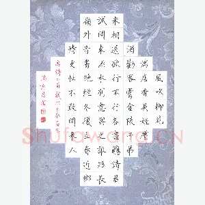 汤远昌 硬笔楷书 唐诗二首