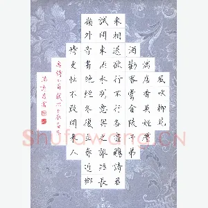 汤远昌 硬笔楷书 唐诗二首