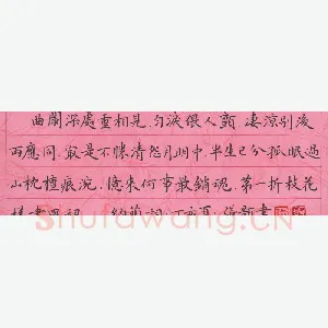 张颢 硬笔楷书 纳兰词