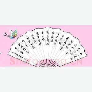 王圣才 硬笔行书 白居易诗一首