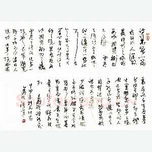 钟妙明 硬笔草书 王国维词话三则