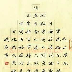 臧磊 硬笔楷书 张华励志诗