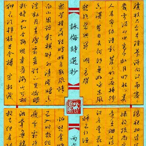 姚旭荣 硬笔行草 咏梅诗选抄
