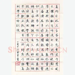 王益军 硬笔楷书