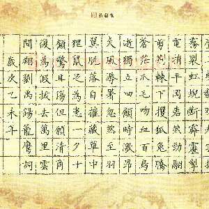 姚旭荣 硬笔楷书 刘禹锡笼鹰词