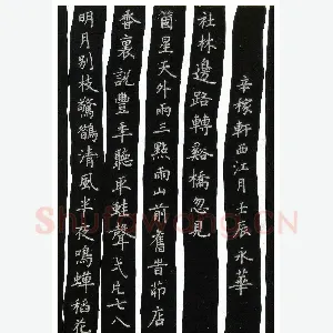 何永华 硬笔楷书 辛弃疾词西江月