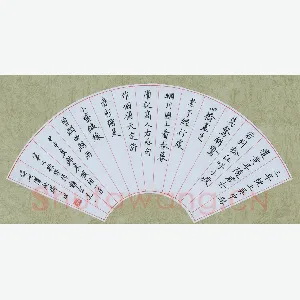 段瑞明 硬笔楷书 东坡词一首