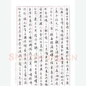 何幼慕 钢笔行书 岳阳楼记
