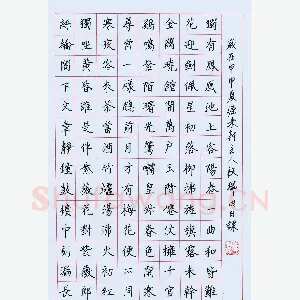 段瑞明 硬笔楷书 白居易诗
