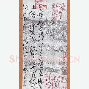 杨宇力 硬笔草书 草书刘敝诗微雨登城
