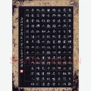 田红武 硬笔楷书 孟浩然诗山中逢道士云公