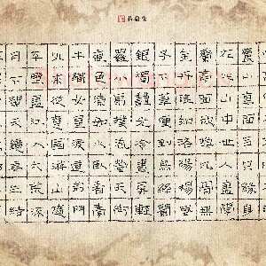 张阿五 硬笔隶书 古诗选抄