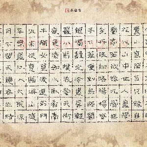 张阿五 硬笔隶书 古诗选抄