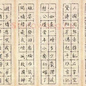 张阿五 硬笔楷书 苏轼词一首