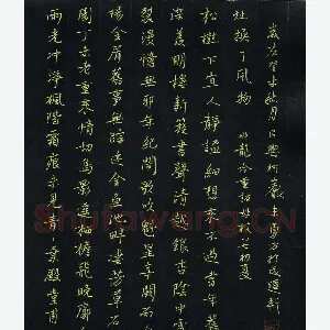 朱勇方 硬笔楷书 水龙吟