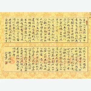 田红武 硬笔楷书 陶渊明桃花源记