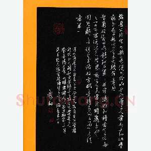 秦剑 硬笔草书 海岳名言节录