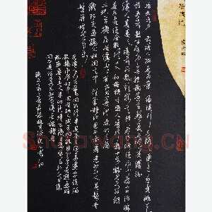 秦剑 硬笔草书 桃花源记