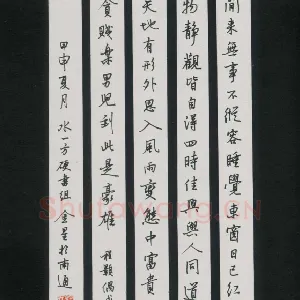 蔡金星 硬笔行书 程颢诗偶成