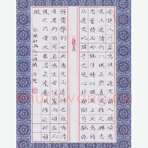 孙兵 硬笔楷书 刘勰文心雕龙节录