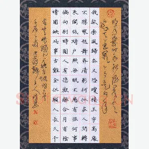 黄镇洋 硬笔楷书 苏轼词