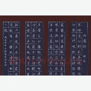 陈侃 硬笔楷书 柳永词雨霖铃