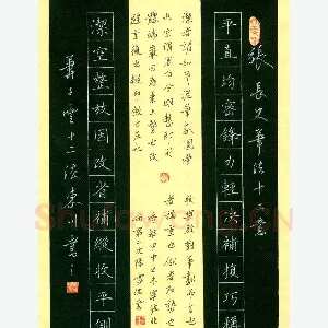 陈侃 硬笔楷书 张长史萧子云十二法