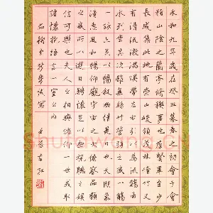 刘东红 硬笔行书 兰亭序节录