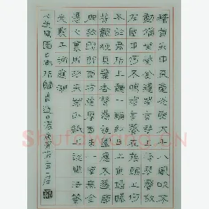 朱玉华 硬笔隶书 稽首天中天诗