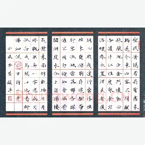 黄镇洋 硬笔楷书 古诗二首