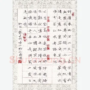 陶诗江 硬笔楷书 柳永词八声甘州
