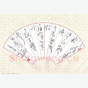 黄镇洋 硬笔草书 张继诗一首