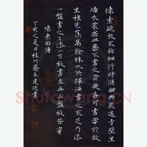贺建波 硬笔楷书 怀素别传